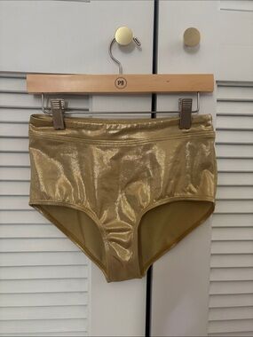 Balera Metallic Gold High-Waist Dance Briefs
